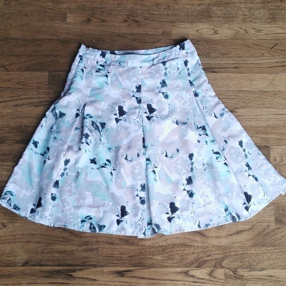 Ricki's LIGHT-WEIGHT Pastel Floral Lined Summer Skirt 2